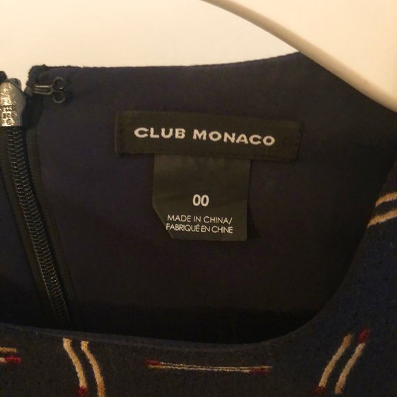 Club Monaco Matchstick Peplum Dress Size 00 - Picture 4 of 5